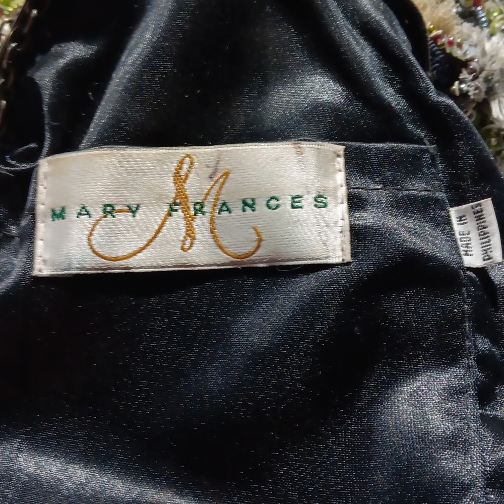 Mary Frances Beautiful Vintage Handbag Chain Strap, Gemstones, & Sequins - Picture 10 of 11